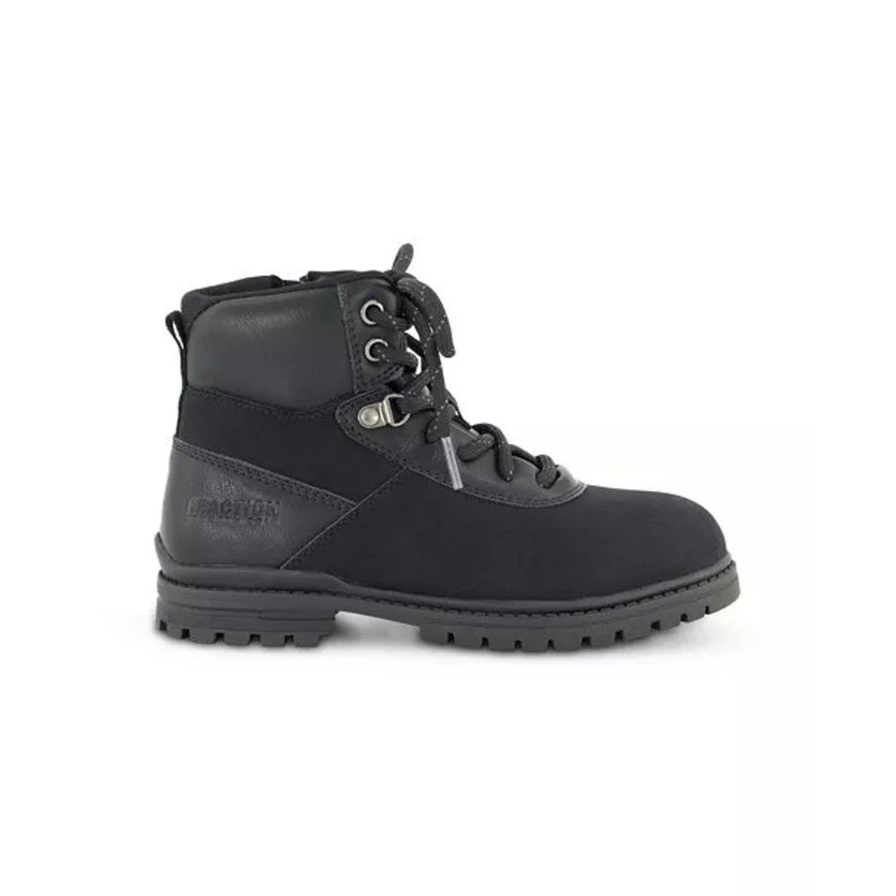 NIB Kenneth Cole New York Little Big Boys Isaac Gabriel Black Lace Up Boots Sz 2